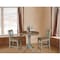 International Concepts Round 36 in Rd Extend Dining Table, 2 San Remo Counter Ht Stools, Hickory/Stone, 36 W, 48 L, Wood K41-36RXT-6B-S102-2 - alternate 2